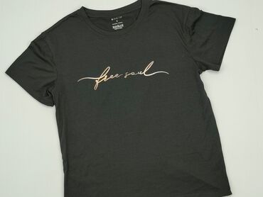 czarne t shirty z koronką: T-shirt, Shein, S (EU 36), condition - Very good