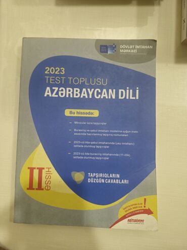 tarix test toplusu pdf yuklə: Азербайджанский язык Тесты 11 класс, 2 часть, 2023 год