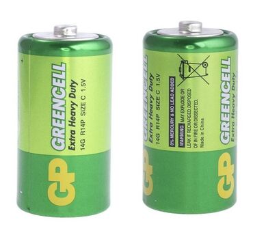 зарядка для аккумуляторных батареек: Батарейка солевая Производитель GP Модель 14 G, R14P Типоразмер C