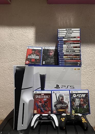 пс 5 slim: Sony ps 5 slim + 700 игр + две подписки на год. Новое состояние, две — 1