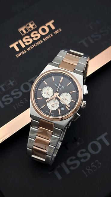 Наручные часы: Tissot PRX Chronograph qol saatı - İsveçrə istehsalı kvars xronoqraf — 3