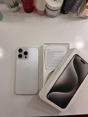 14 pro plus: IPhone 15 Pro Max, Б/у, 256 ГБ, White Titanium, Защитное стекло, Чехол, Кабель, 86 % — 1