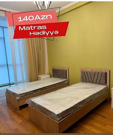 tek carpayılar: Yeni, Təknəfərlik çarpayı, Bazasız, Matras ilə, Siyirməsiz, Azərbaycan — 1