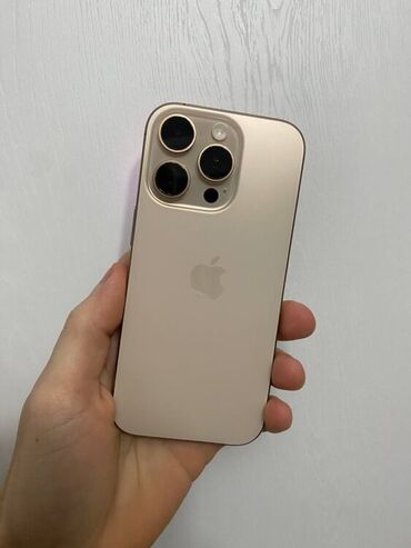 айфон кредит: IPhone 16 Pro, Б/у, 256 ГБ, Desert Titanium, 96 %