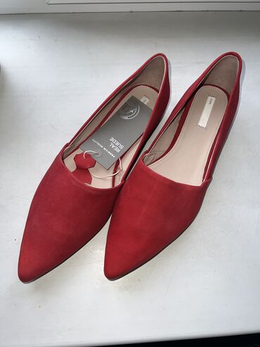 обувь 19 размер: Туфли H&M, 40, цвет - Красный
