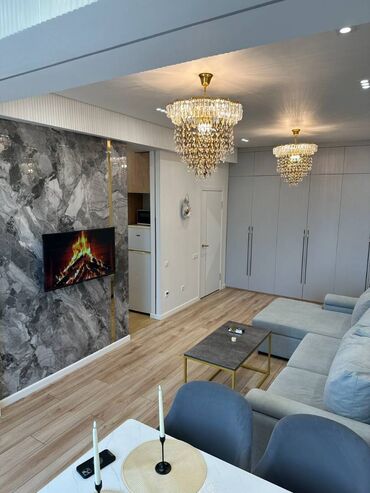 суточный квартира район политех: 2 бөлмө, 45 кв. м, Элитка, 5 кабат, Дизайнердик ремонт