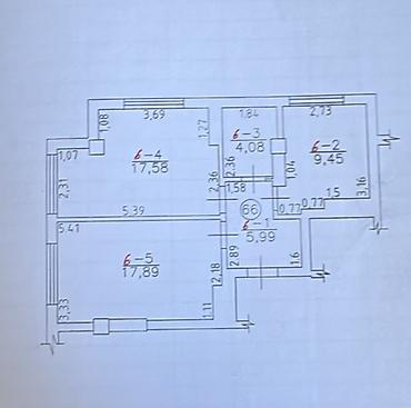 69: 2 комнаты, 55 м², 6 этаж, Свежий ремонт — 5