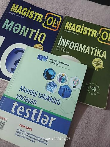 array informatika: Tədris və imtahan hazırlığı - Mentiq (yenilənmiş nəşr) 3 manat - — 1