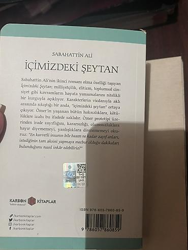 death note turkce: Məhsul: Kitab – “İçimizdəki Şeytan” Müəllif: Sabahattin Ali Dil — 2
