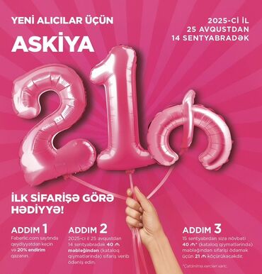 Reklam, çap: Faberlic-dən yeni alıcılar üçün aksiya və qeydiyyat imkanı –