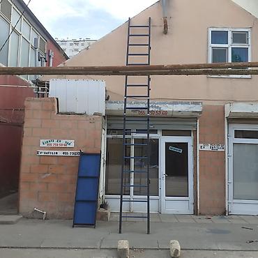 alətlər çantası: Ucu birinde nerdivan ayaq alti eni 1.60 pilekanlarin eni 50sm. Aciilib — 3