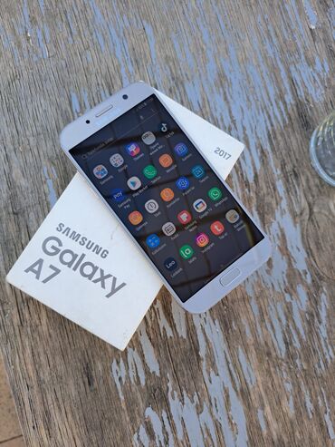 Samsung: Samsung Galaxy A7 2017, 32 GB, rəng - Qızılı, Barmaq izi