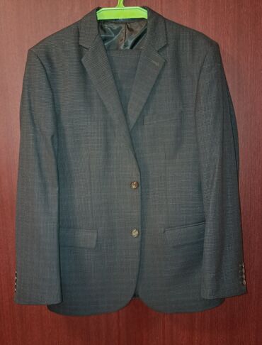 Pencəklər: Kişi dəbli şineli (blazer) – klassik dizayn - Rəng: tünd-boz, xırda — 3