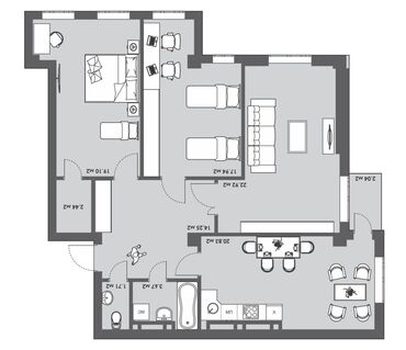 продается квартиру: 3 комнаты, 105 м², Элитка, 4 этаж, ПСО (под самоотделку)