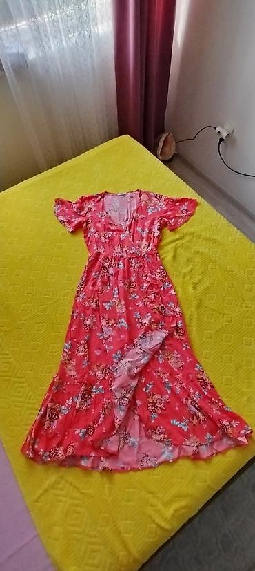 hummel helanke: Predivna SPRINGFIELD haljina sa karnerom i preklopom napred, vel M, u — 4