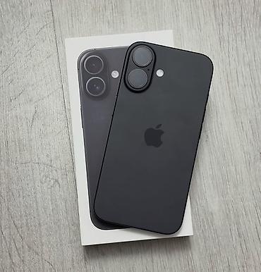 iphone satışı: IPhone 16, 128 GB, Qara, Zəmanət, Simsiz şarj, Face ID — 1