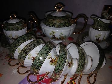 saxsi qablar satisi: Çay dəsti, 6 nəfərlik, Almaniya — 1