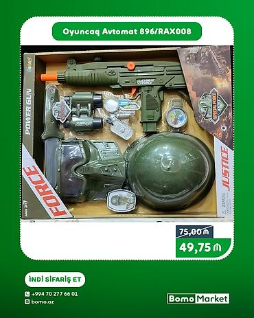 nerf oyuncaq silahlar: Oyuncaq Avtomat 896/RAX008 – hərbi temalı oyun dəsti - Rəng — 1