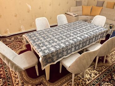 мойки для кухни в баку: Qonaq otağı üçün, İşlənmiş, Açılan, Dördbucaq masa, 6 stul