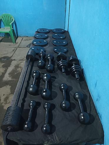 Гантели: Продаю Гантели Штанги грушу Брусья Турник. все Комплектом. Качество — 3