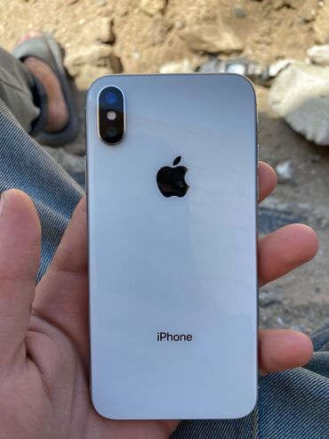ayfon 10 x: IPhone X, 64 GB, Ağ, Face ID