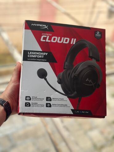 Qulaqcıqlar: İşlənmiş Simli Qulaqcıqlar, HyperX, rəng - Qara