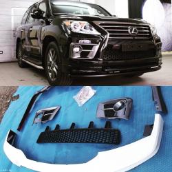 хонда фит тюнинг: Обвес на lexus lx570 f-sport В комплекте: Передняя накладка на бампер
