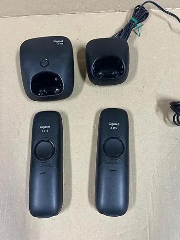 Fiksni telefoni: Gigaset bežični DECT set – 2 slušalice sa baznim stanicama - — 8