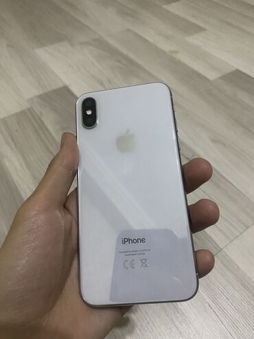 Apple iPhone: IPhone X, 32 GB, Ağ, Qırıq