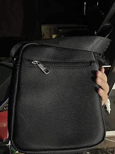 Классические сумки: Сумка через плечо Lacoste, компактная и практичная. - Цвет: черный — 3