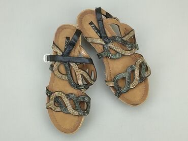 bluzki szara damskie: Sandals for women, 39, condition - Very good