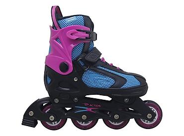 rio roller skates: Roler XS (29–32) – crno/tirkiz/ljubičasti, ABEC-5, PU točkići Šifra — 1