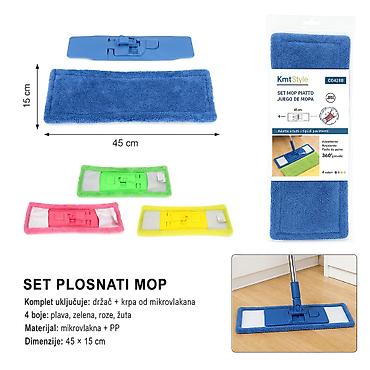Glava mopa od koralnog flisa 3213697-A Zamenska glava mopa od mekog