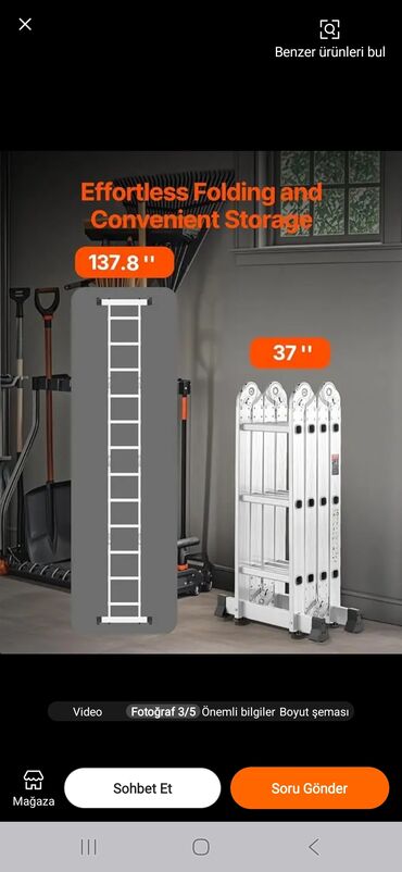 Nərdivanlar: Bu qatlanan çoxməqsədli nərdivan müxtəlif işlər üçün uyğun olan -da lalafo.az — 2 Nərdivanlar: Bu qatlanan çoxməqsədli nərdivan müxtəlif işlər üçün uyğun olan — 2