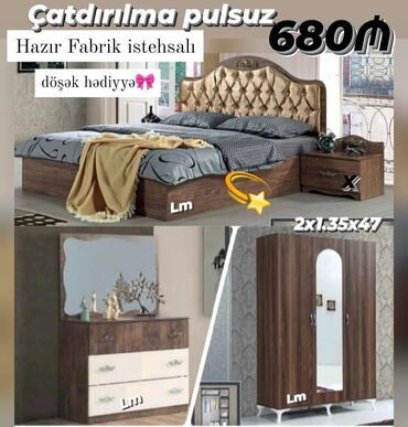 1 otaqli evler kreditle: *Yataq dəsti* *FABRİK İSTEHSALI ORİGİNAL* 💥 *Sex malı deyil❌*