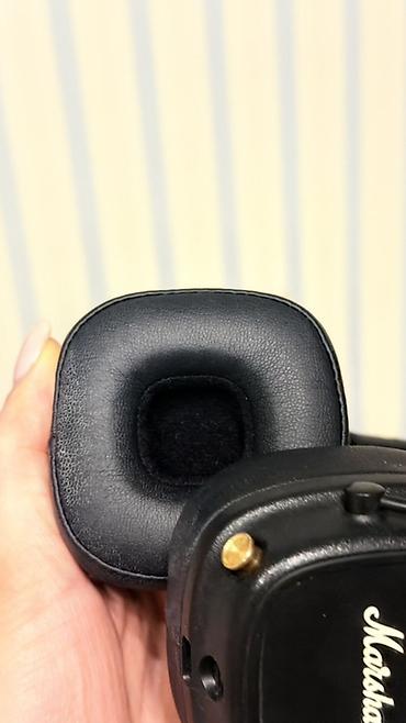 major: İşlənmiş Simsiz (Bluetooth) Qulaqcıqlar, Marshall, rəng - Qara — 5