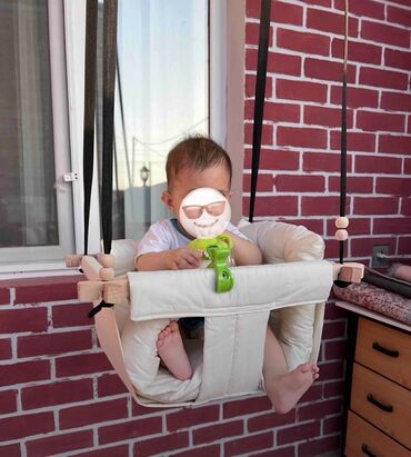 Yelləncəklər: İşlənmiş, Oturacaq-yelləncək, Zontiksiz, Taxta — 8