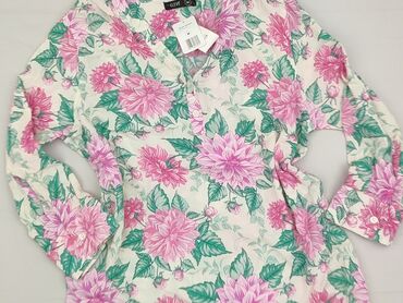 niebieskie sukienki plus size: Cleve, Women's blouse, size M (EU 38)