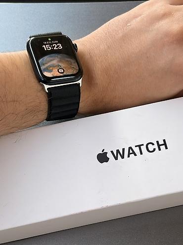 Smart saatlar: İşlənmiş, Smart saat, Apple, Аnti-lost, rəng - Qara — 1