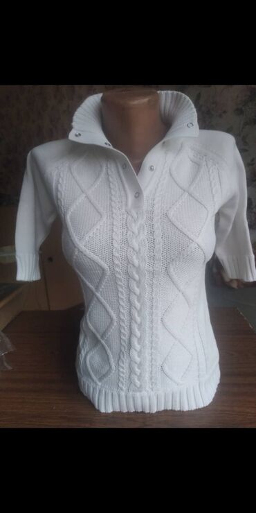 женская шифоновая блуза: Блузка, Классическая модель, Однотонный