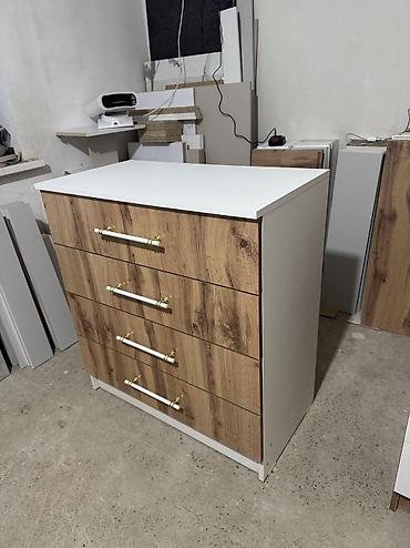 Комоды для одежды: Комод для одежды, Новый, Без зеркала, ЛДСП, цвет - Белый, Серый, Бежевый, Самовывоз, Платная доставка — 8