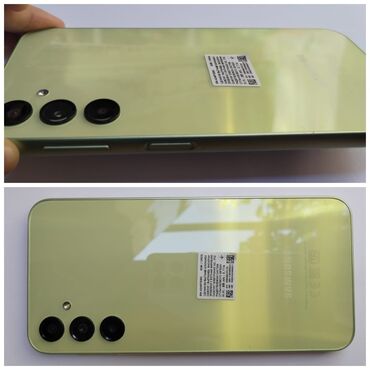 сотовый телефон fly ts114 black: Samsung Galaxy A24 4G, 128 ГБ, цвет - Зеленый, Сенсорный, Отпечаток пальца, Две SIM карты