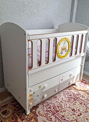 Mebel: Oğlan və qız üçün, İşlənmiş, Çarpayı, Matras ilə, Siyirməli — 2