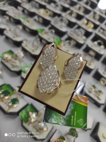 бриллиантовый набор цена: Очень красивый Набор Серебро под золото 925 пробы Камни Фианиты
