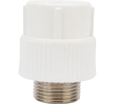 Cakuzi vannalar: Plastik korpuslu, metal yivli adapter/keçid. Su-təchizat və santexnika