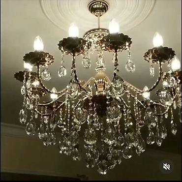 lustrlar: Çılçıraq, 10 və daha çox lampa, Metal — 1