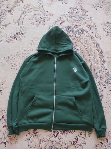 футболки больших размеров: Зип худи Price: 1700 сом Sizes: M Расцветка: зеленый Высшее Качество