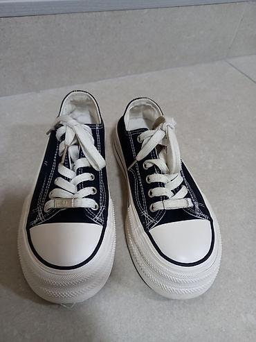 Кроссовки и спортивная обувь: Кеды на платформе, низкие - Цвет: темно‑синий верх, белый мыс и — 5