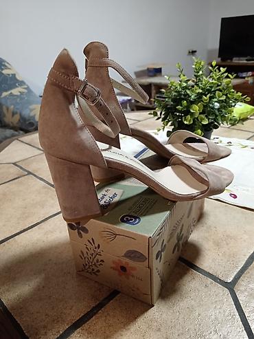 Sandale: Скроз нове оригинал сандале, преврнута кожа. Висина штикле 7 цм — 16