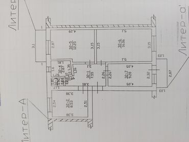 квартиры в районе аламидин 1: 3 комнаты, 58 м², 105 серия, 4 этаж, Старый ремонт